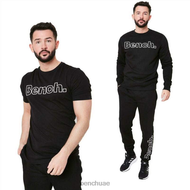 Bench رجال مجموعة رياضية من 3 قطع من أكون VN48R69 ثياب أسود